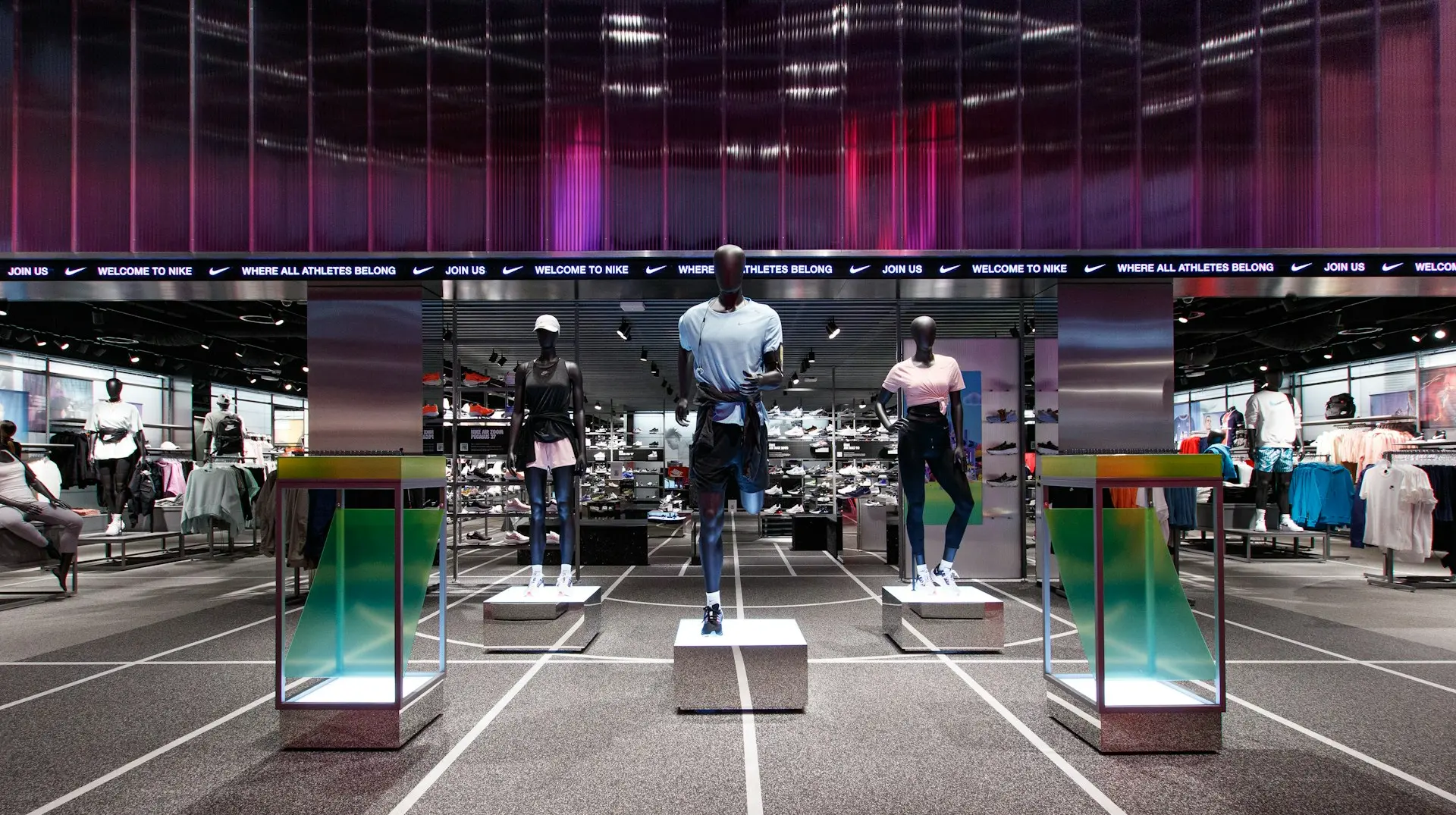 a display of men's clothing in a store